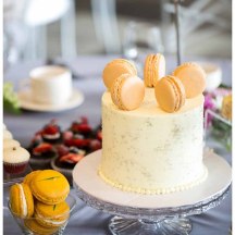 Macaron Accent Cake