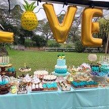 Teal Dessert Table